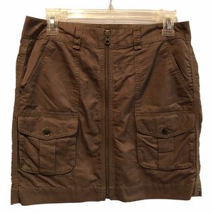 Loft Front Zip Cargo Skirt Size 2